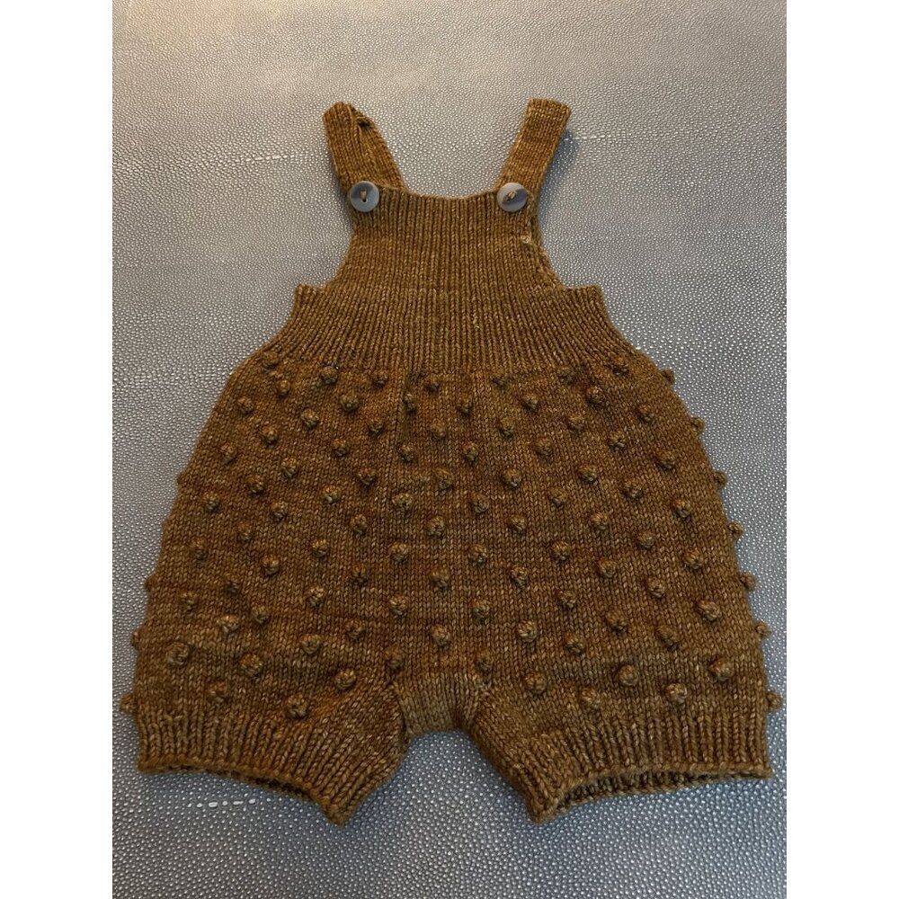 Misha & Puff Nutmeg Popcorn Romper 12/18 VGUC